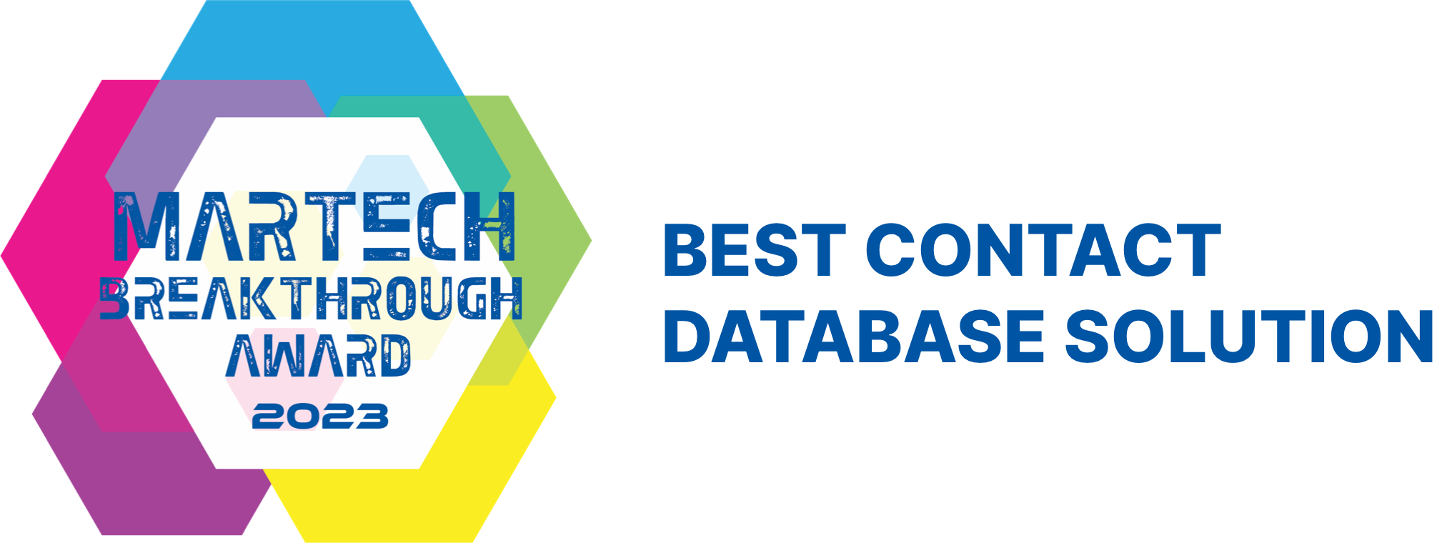Martech award 2023 best contact database solution endato horz